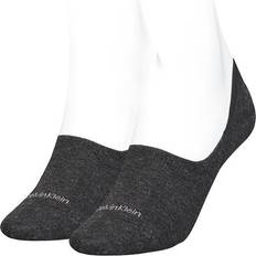 Calvin Klein Womens Mid Foot Socks 2-pack - Charcoal