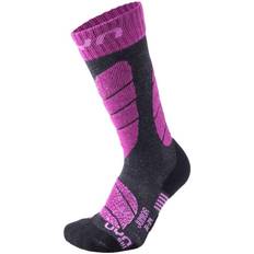 Ski Socks Kids - Anthracite Melange/Violet