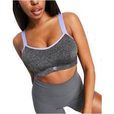 Grey - Running Bras Pour Moi Energy Empower U/W Lightly Padded Convertible Sports Bra - Grey marl/lilac