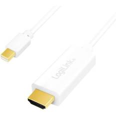 HDMI DisplayPort mini - Kabeladaptere Kabler LogiLink Mini DisplayPort-HDMI 3m