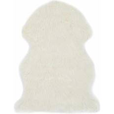 Polyester Peaux de mouton vidaXL 284710 Blanc cm