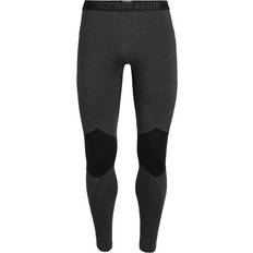 Fitness & Gym - Men Base Layer Trousers Icebreaker Merino 260 Zone Thermal Leggings Men - Jet Heather/Black