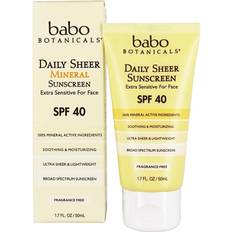 PETA Sun Protection Babo Botanicals Daily Sheer Facial Sunscreen SPF40 50ml