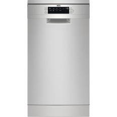 AEG 45 cm Dishwashers AEG FFB73517ZM Stainless Steel