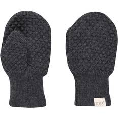 1-3M - Jungen Fäustlinge mp Denmark Baby Oslo Mittens - Dark Grey Melange (97512-497)