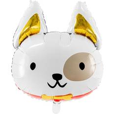 Bruin Dieren & Personage Ballonnen PartyDeco Folie ballon Hond, 56x65cm, mix