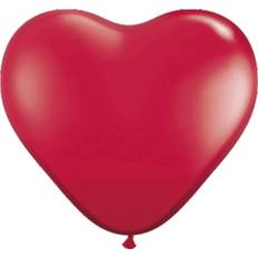 Rood Ballonnen Folat Hartvormige Ballonnen Rood 30cm (8st)