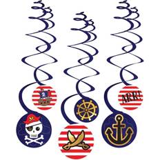 Amscan 6 Guirlandes Spirales Pirate