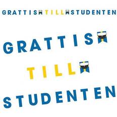 Grattis till studenten Amscan Bokstavsgirlang Grattis till Studenten