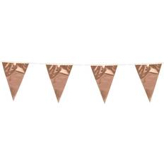 Globos Vimpel Flagguirlande Metallisk Rosa Guld