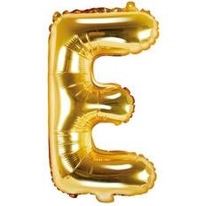 E Bogstavballoner PartyDeco Letter Balloons 'E' 35 cm Gold