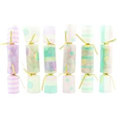 Pastel Festdekorationer PartyDeco Confetti Crackers Pastel Mix