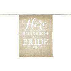 Polterabend Guirlander PartyDeco Banner "Here comes the bride"