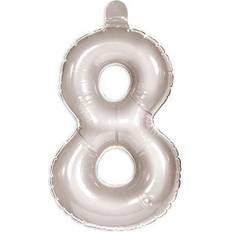 20237 Inflatable Number 8 Silver