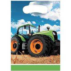 Cadeauzakken uitverkoop Haza Witbaard Tractor Uitdeelzakjes, 8st