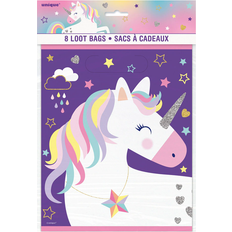 Unique Party Gift Bags Stars and Unicorn 8pcs