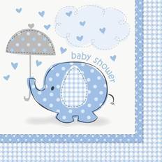 Unique Umbrellaphants Napkins Blue