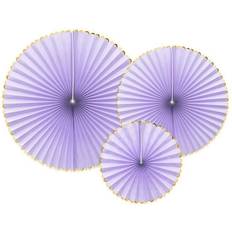 PartyDeco Papirsrosetter Lilla