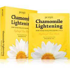 Gelb Gesichtsmasken Petitfée Chamomile Lightening Lightening Mask for Radiance and Hydration 5 pc