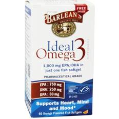 Vitamins & Supplements Barlean's Ideal Omega3 Orange Flavored 60 Softgels