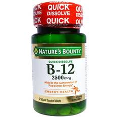 B-12 Natural Cherry 2500 mcg 70 Quick Dissolve Tablets