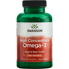 Vitaminer & Kosttilskud Swanson High Concentrate Omega-3 120 softgels 120 stk