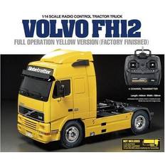 Radiostyrte arbeidskjøretøy Tamiya 1:14 R/C Full Option Volvo FH12 Yellow