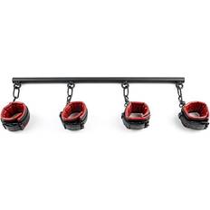 Sportsheets Spread the Love Bar Saffron Spreader Bar & Cuff Set Polyskin Adjustable Vegan