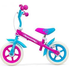 Milly Mally Leksaker Milly Mally Balanscykel Loopfiets Dragon 10 Tum Caliper Junior Rosa/Blå