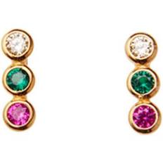 Paige Stud Earrings - Gold/Multicolour