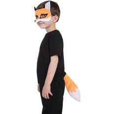 Children Head Masks Bristol Novelty Childrens/Kids Fox Mask Set (One Size) (Orange/White)