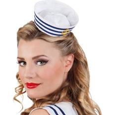 Sømænd Hatte Kostumer Boland tiara Navy Sailor dame hvid one size