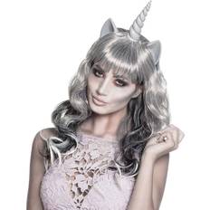 Damer - Spøgelser Parykker Boland Long Unicorn Wig Halloween Ghost Ghoulish Zombie Accessory