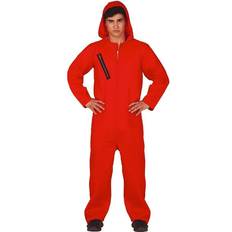 Fiestas Guirca Costume House Card red suit with hood man