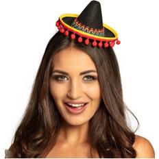 Zwart Hoeden Vegaoo Mini sombrero