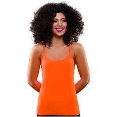 Wicked Costumes Adult Funky Festival 80's Neon Orange Vest Top XS/S Fancy Dress Accessory