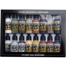 Peintures acryliques Vallejo Val71191 Av Model Air Set Railway Colors Europe (x16)