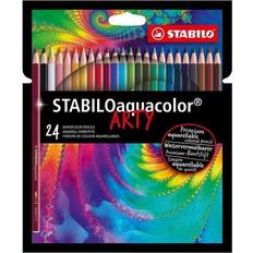 Matite Colorate Stabilo Pack of 24 Aquacolor Watercolour Pencils