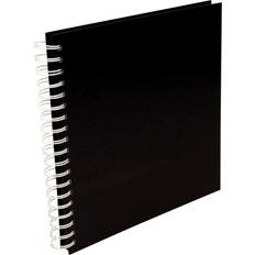 Estancia Kvadratisk Spiralfotoalbum Sort 25x25 cm (80 Sorte sider 40 blade)
