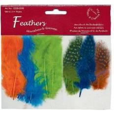 HOBBY2YOU Fjer marabou mix 18stk neon