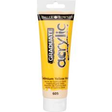 Gule Hobbymateriale The Works Graduate Acrylic Paint Cadmium Yellow 120Ml