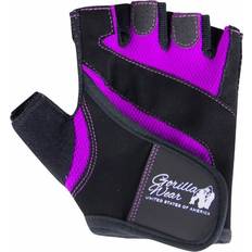 Violetti Hanskat Gorilla Wear Women's Fitness Gloves - Black/Purple