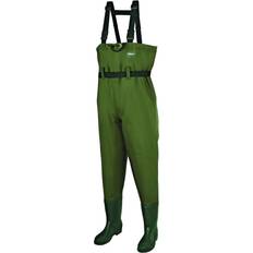 DAM Hydroforce Nylon Taslan Chest Wader Bootfoot Green 44-XL Stivali scafandro