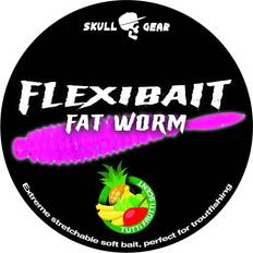 Skull gear Flexibait "Fat Worm Pink" fra Skull Gear