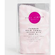 Full Circle FCB Pink Leaf Rose Oil Infused Hair Towel Turban