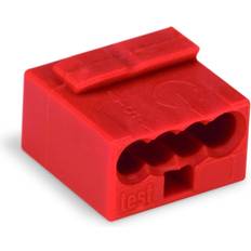 Rood Wandschakelaars Wago 243 Series Connector 4-Way 6A