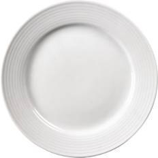 Adapté au four Assiettes de Dîner Olympia Linear Wide Rimmed Assiette de Dîner 25cm 12pcs