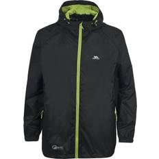 3XL - Vrouw Regenjassen Trespass Qikpac Regenset Junior - Zwart