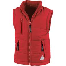 M Padded Vests Children's Clothing Result Junior Ultra Padded Bodywarmer - Red (R088J)