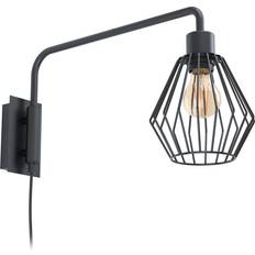 Eglo 99349 Wandleuchte E27 schwarz 99349 Wandlampe